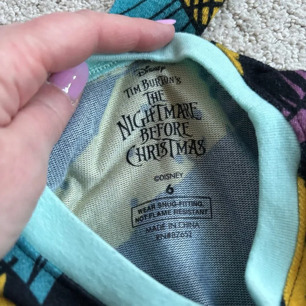 Disney Sally patchwork nightmare before Christmas pajama set